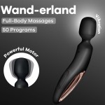 SATISFYER - WAND ERLAND MASSAGEADOR VIBRATÃRIO PRETO